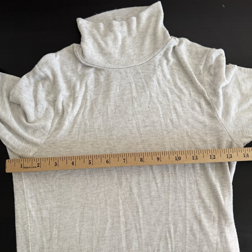 Aritzia Wilfred Free Mockneck Pullover Long Sleeve Lounge Gray Women Size Small - Picture 4 of 4